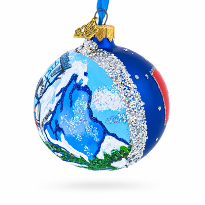 Matterhorn, Zermatt, Switzerland Glass Ball Christmas Ornament 3.25 Inches