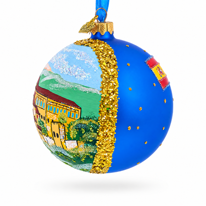 Alhambra, Granada, Spain Glass Ball Christmas Ornament 4 Inches