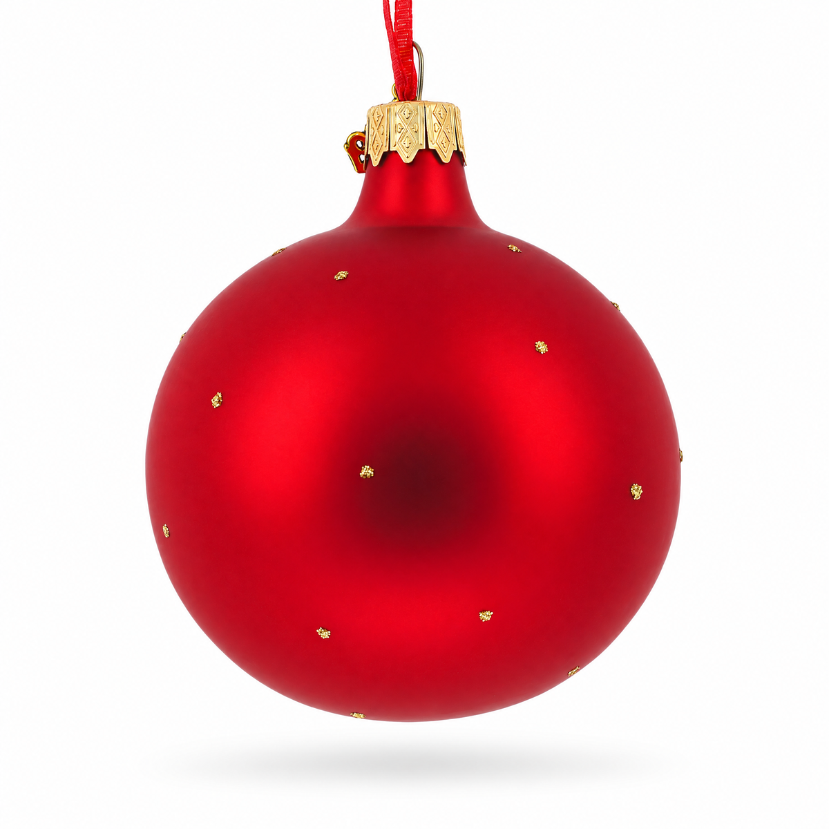 Gold Bars and Coins Glass Ball Christmas Ornament 3.25 Inches