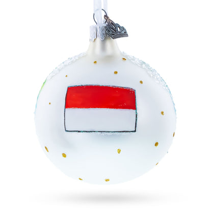 Sacred Monkey Forest Sanctuary, Bali, Indonesia Glass Ball Christmas Ornament 3.25 Inches