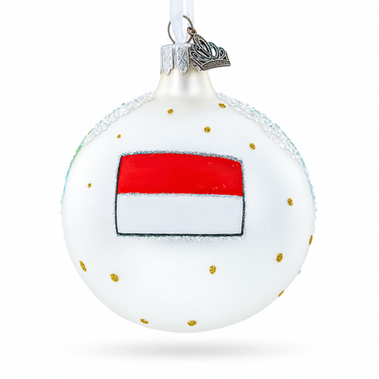 Sacred Monkey Forest Sanctuary, Bali, Indonesia Glass Ball Christmas Ornament 3.25 Inches