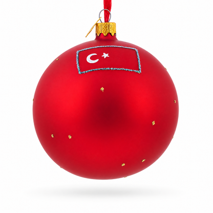 The Blue Mosque, Istanbul, Turkey Glass Ball Christmas Ornament 4 Inches