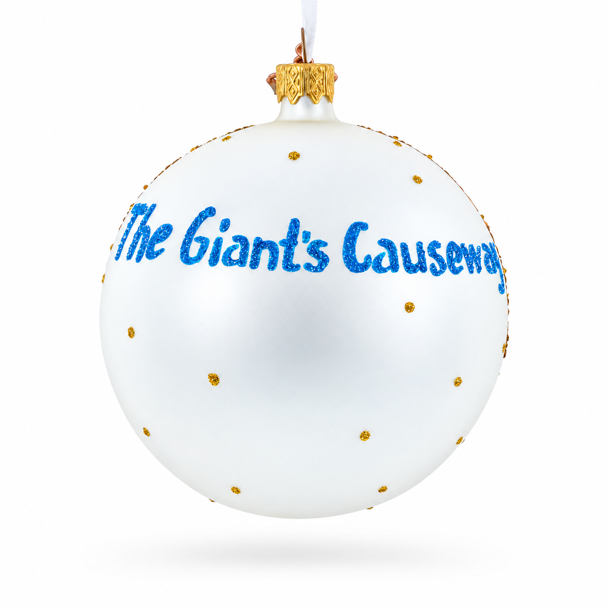 Giant's Causeway, Northern Ireland, United Kingdom Glass Ball Christmas Ornament 4 Inches