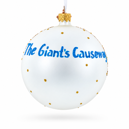 Giant's Causeway, Northern Ireland, United Kingdom Glass Ball Christmas Ornament 4 Inches