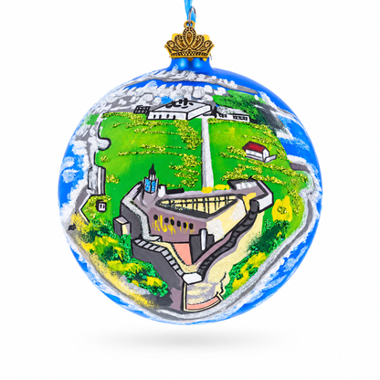 Castillo San Felipe del Morro, San Juan, Puerto Rico Glass Ball Christmas Ornament 4 Inches