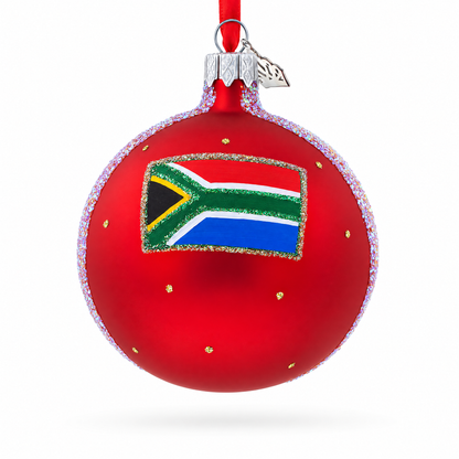 Table Mountain Aerial Cableway, Cape Town, South Africa Glass Ball Christmas Ornament 3.25 Inches