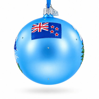 Queenstown, New Zealand Glass Ball Christmas Ornament 4 Inches