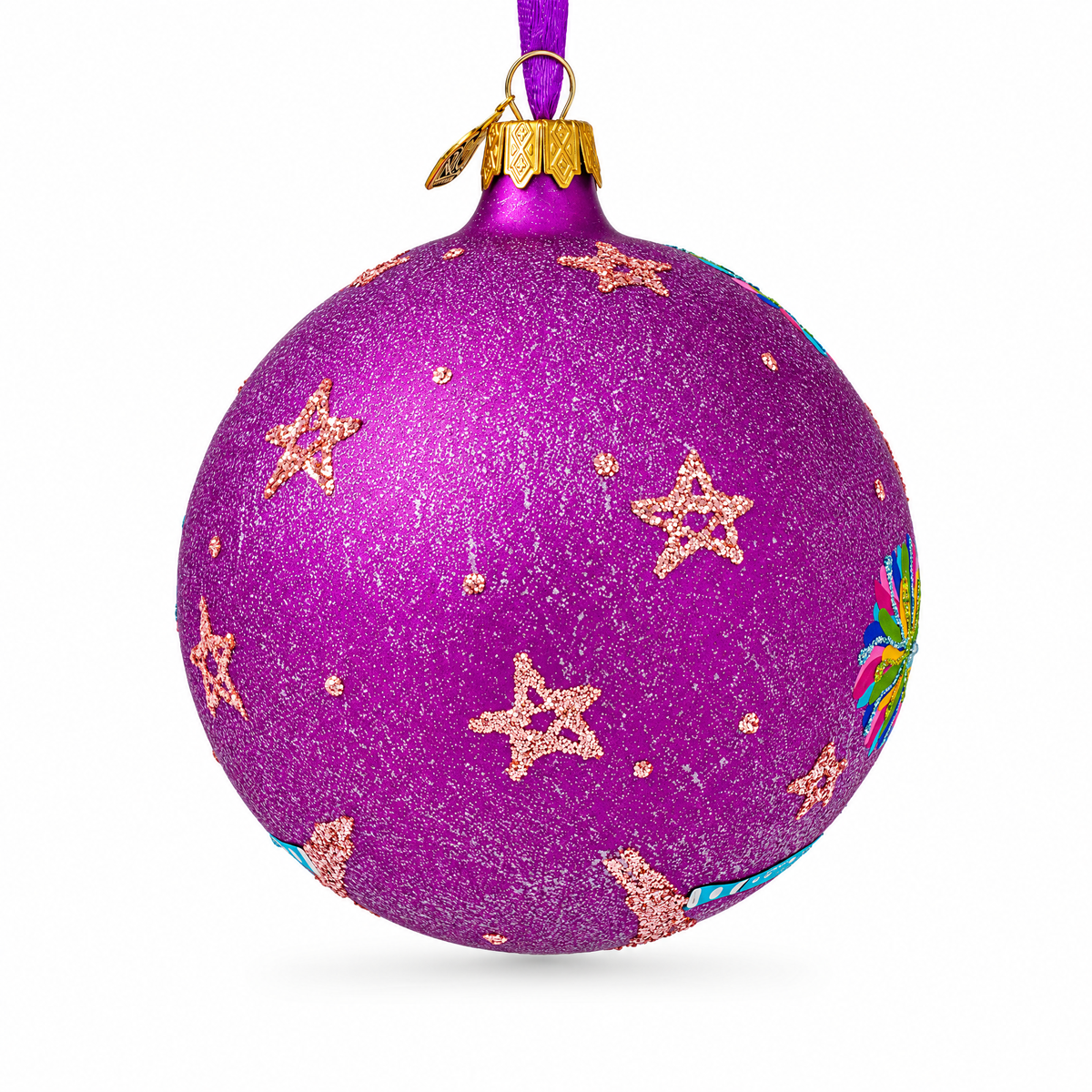 Cheerleaders Team Glass Ball Christmas Ornament 4 Inches