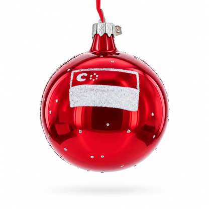 Art Science Museum, Marina Bay, Singapore Glass Ball Christmas Ornament 3.25 Inches