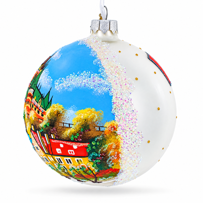 Old Quebec City, Canada Glass Ball Christmas Ornament 4 Inches