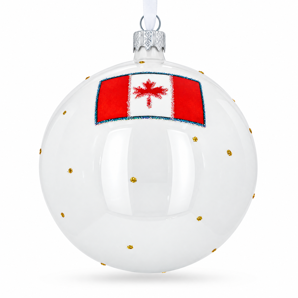 Old Quebec City, Canada Glass Ball Christmas Ornament 4 Inches