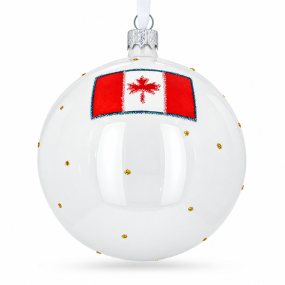 Old Quebec City, Canada Glass Ball Christmas Ornament 4 Inches