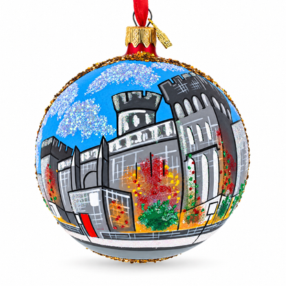 History Museum, Philadelphia, Pennsylvania Glass Ball Christmas Ornament 4 Inches