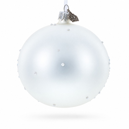 Chalet and Ski Lifts in the Mountains Glass Ball Christmas Ornament 4 Inches