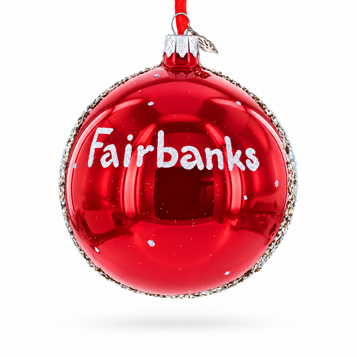 University of Alaska Museum of the North, Fairbanks, Alaska Glass Ball Christmas Ornament 4 Inches