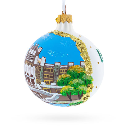 Central High School National Historic Site, Little Rock, Arkansas Glass Ball Christmas Ornament 3.25 Inches