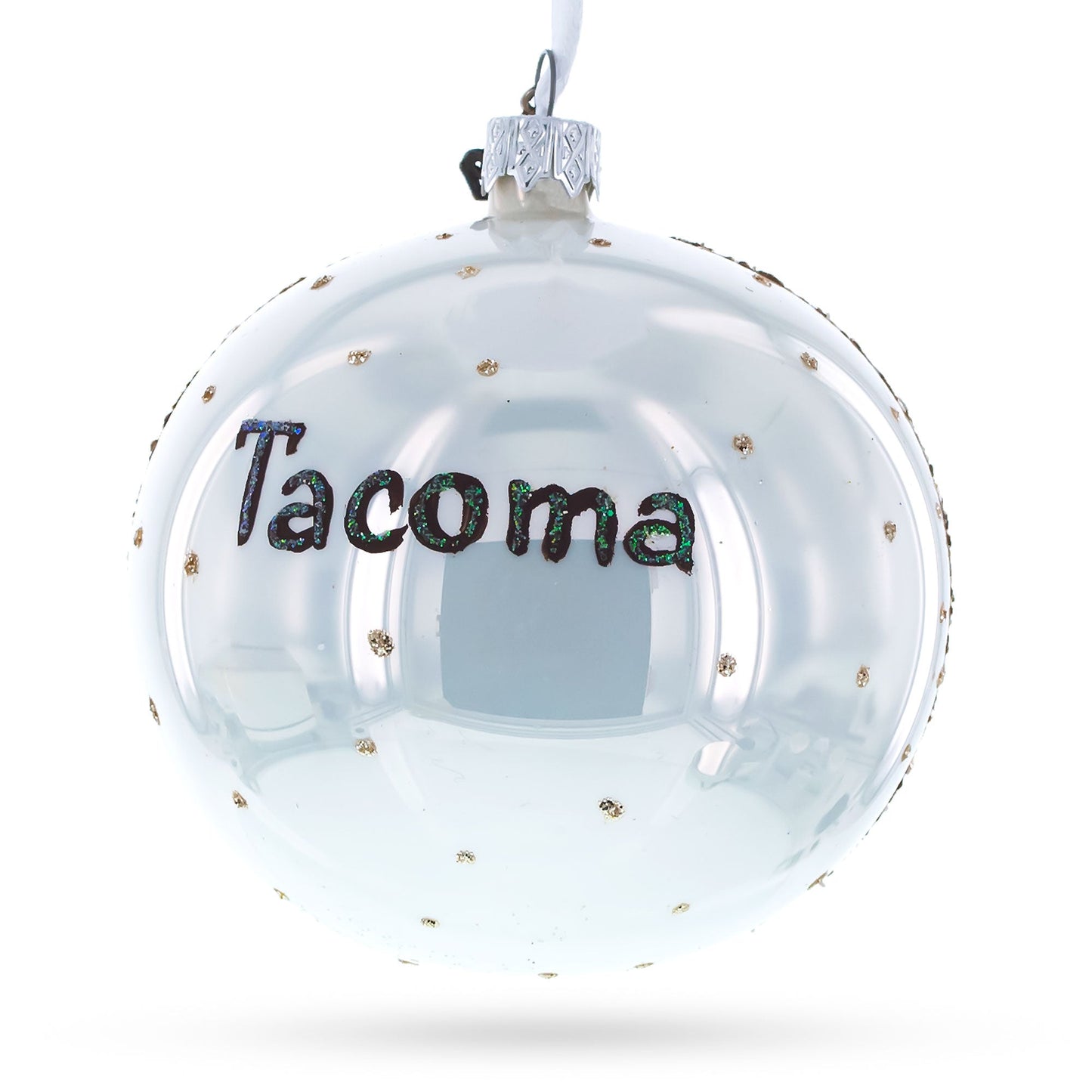 LeMay America's Car Museum, Tacoma, Washington Glass Ball Christmas Ornament 4 Inches