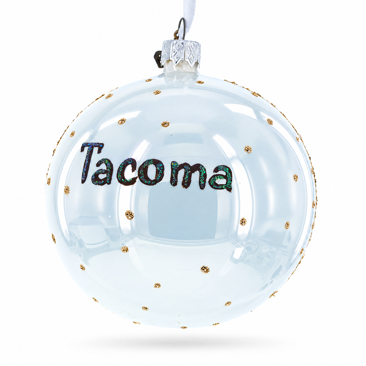 LeMay America's Car Museum, Tacoma, Washington Glass Ball Christmas Ornament 4 Inches