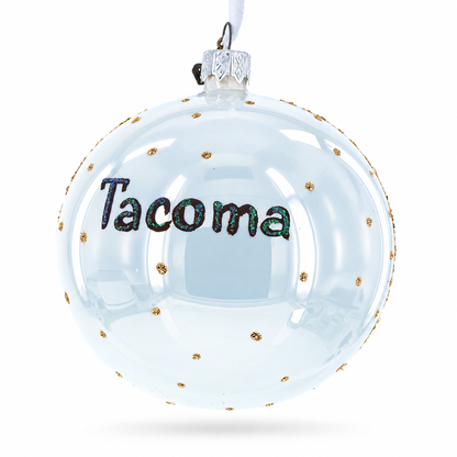 LeMay America's Car Museum, Tacoma, Washington Glass Ball Christmas Ornament 4 Inches