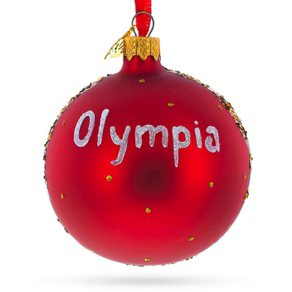 Washington State Capitol, Olympia, Washington Glass Ball Christmas Ornament 3.25 Inches