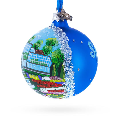 Manito Park, Spokane, Washington, USA Glass Ball Christmas Ornament 3.25 Inches
