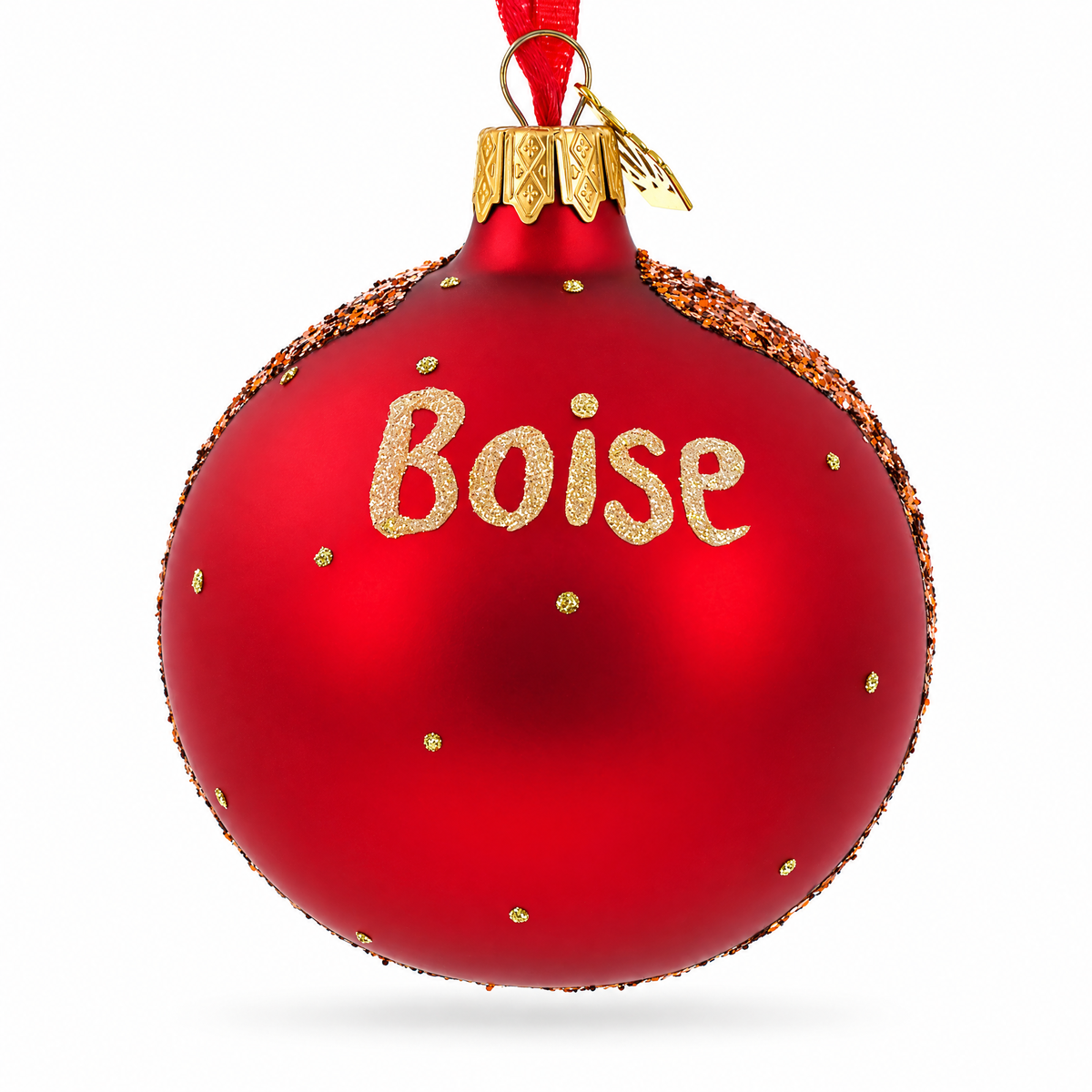 Old Idaho Penitentiary, Boise, Idaho Glass Ball Christmas Ornament 3.25 Inches