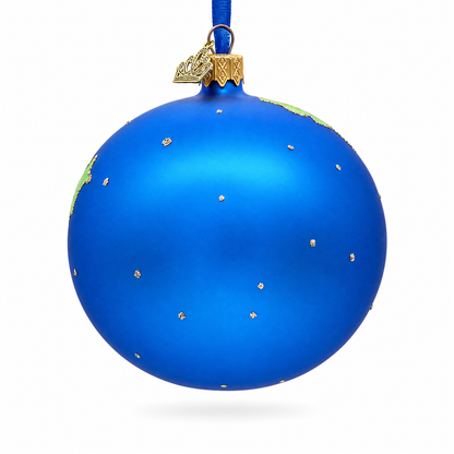 Travel to the USA Glass Ball Christmas Ornament 4 Inches