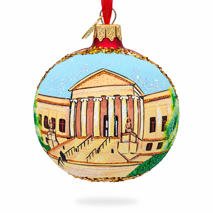 Institute of Art, Minneapolis, Minnesota Glass Ball Christmas Ornament 3.25 Inches