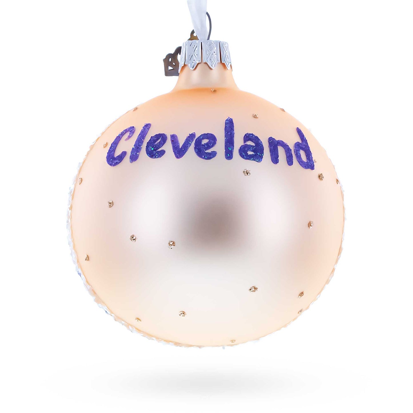 Rock & Roll Hall of Fame, Cleveland, Ohio Glass Ball Christmas Ornament 3.25 Inches