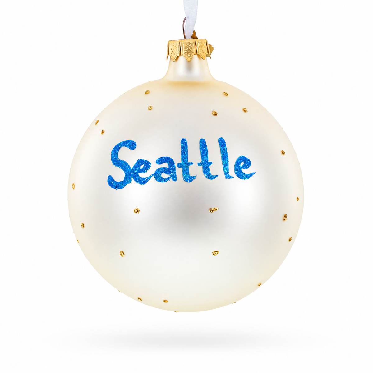Chihuly Garden and Glass, Seattle, Washington Glass Ball Christmas Ornament 4 Inches