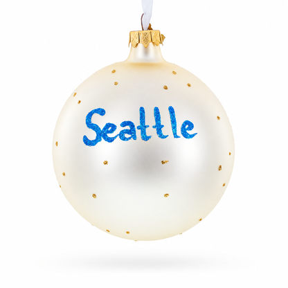 Chihuly Garden and Glass, Seattle, Washington Glass Ball Christmas Ornament 4 Inches