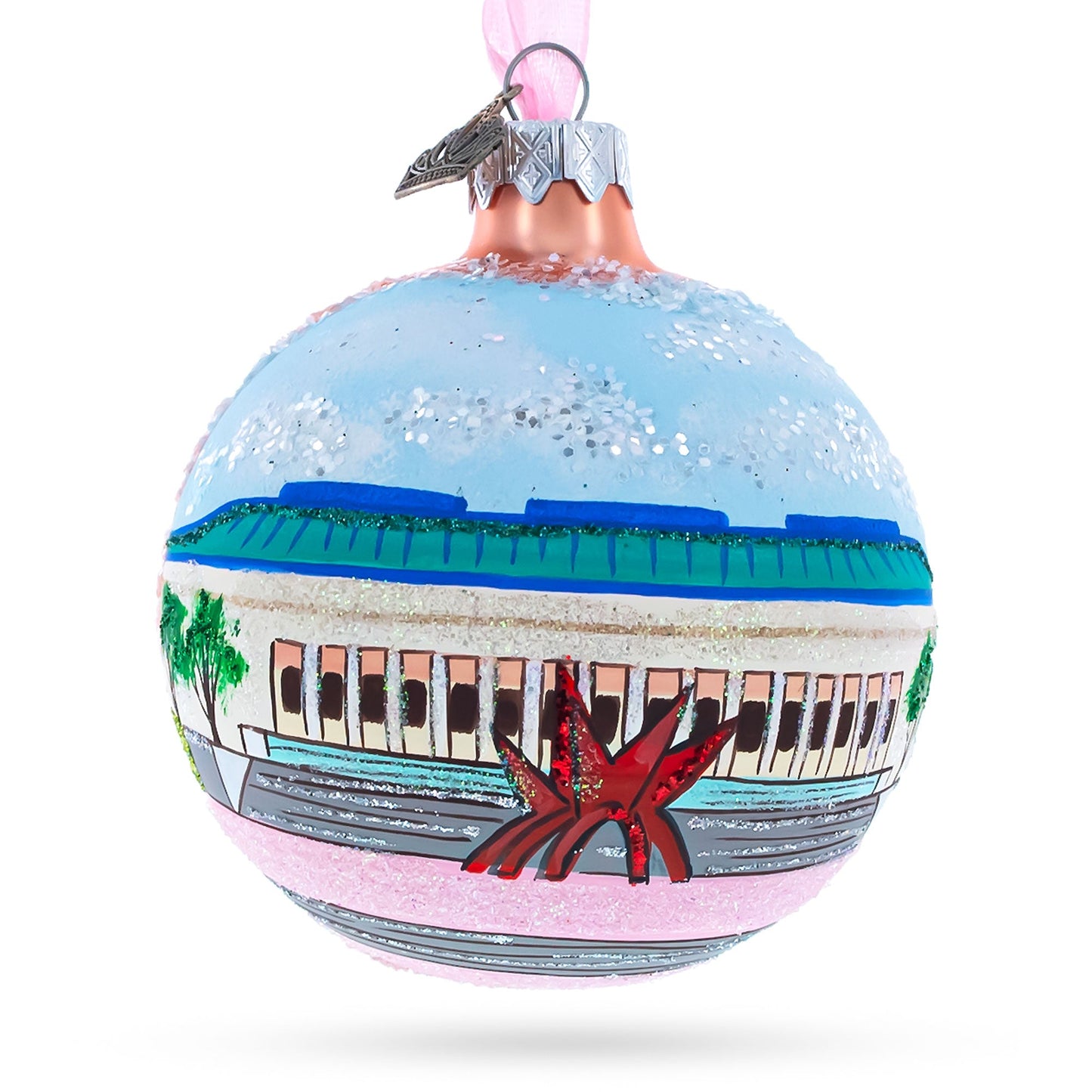 Toledo Museum of Art, Toledo, Ohio Glass Ball Christmas Ornament 3.25 Inches