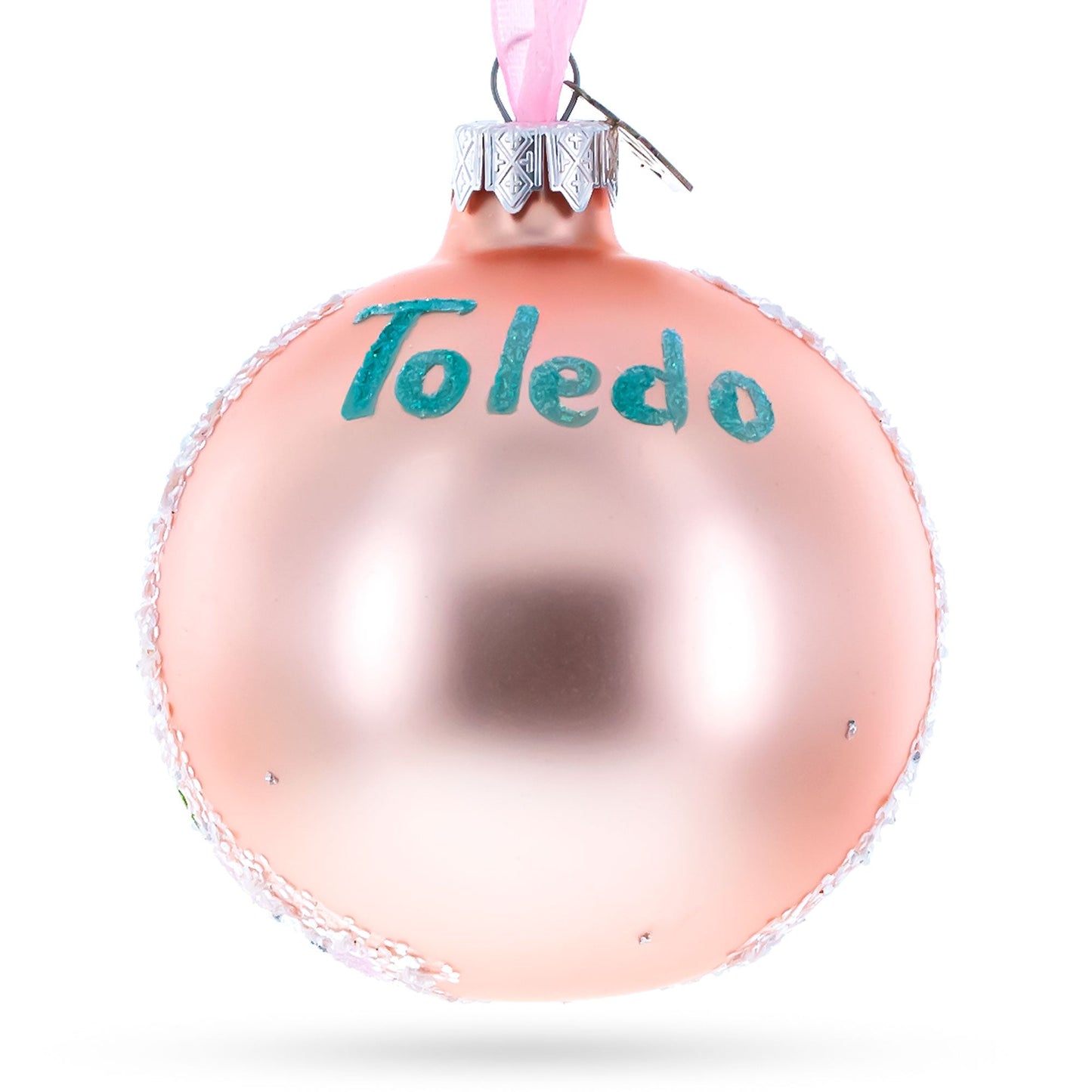 Toledo Museum of Art, Toledo, Ohio Glass Ball Christmas Ornament 3.25 Inches