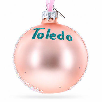 Toledo Museum of Art, Toledo, Ohio Glass Ball Christmas Ornament 3.25 Inches