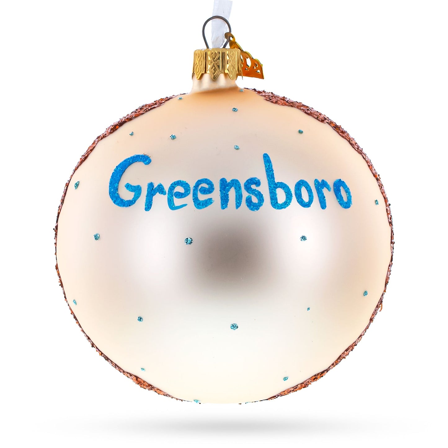 International Civil Rights Center & Museum, Greensboro, North Carolina Glass Ball Christmas Ornament 4 Inches