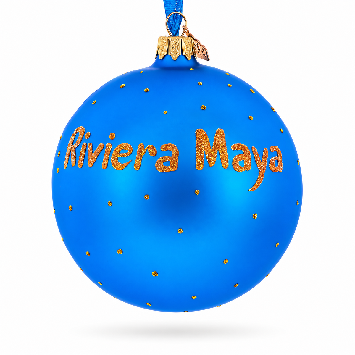 Theme Park at Riviera Maya, Playa del Carmen, Mexico Glass Ball Christmas Ornament 4 Inches