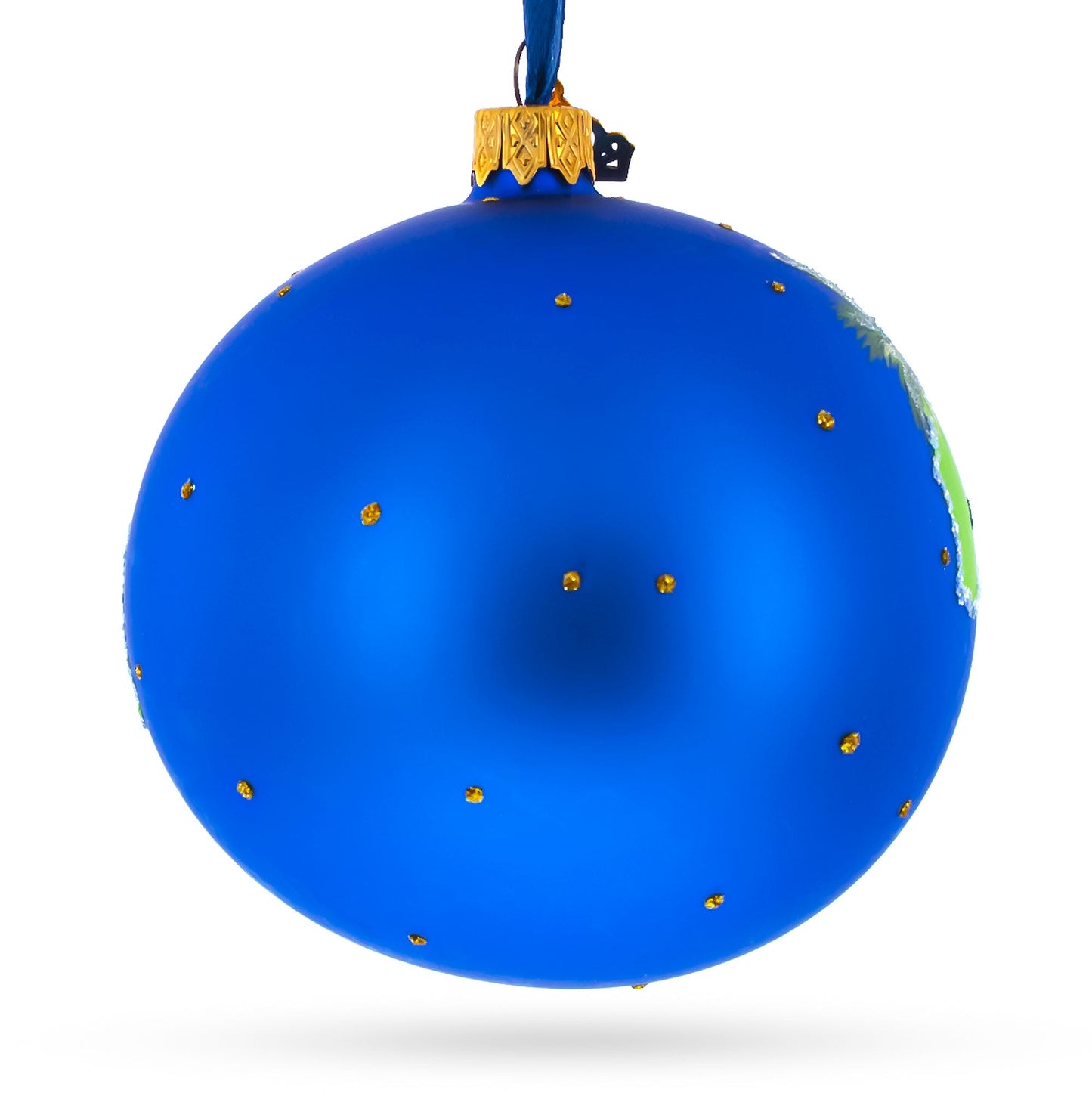 Travel to Jamaica Glass Ball Christmas Ornament 4 Inches