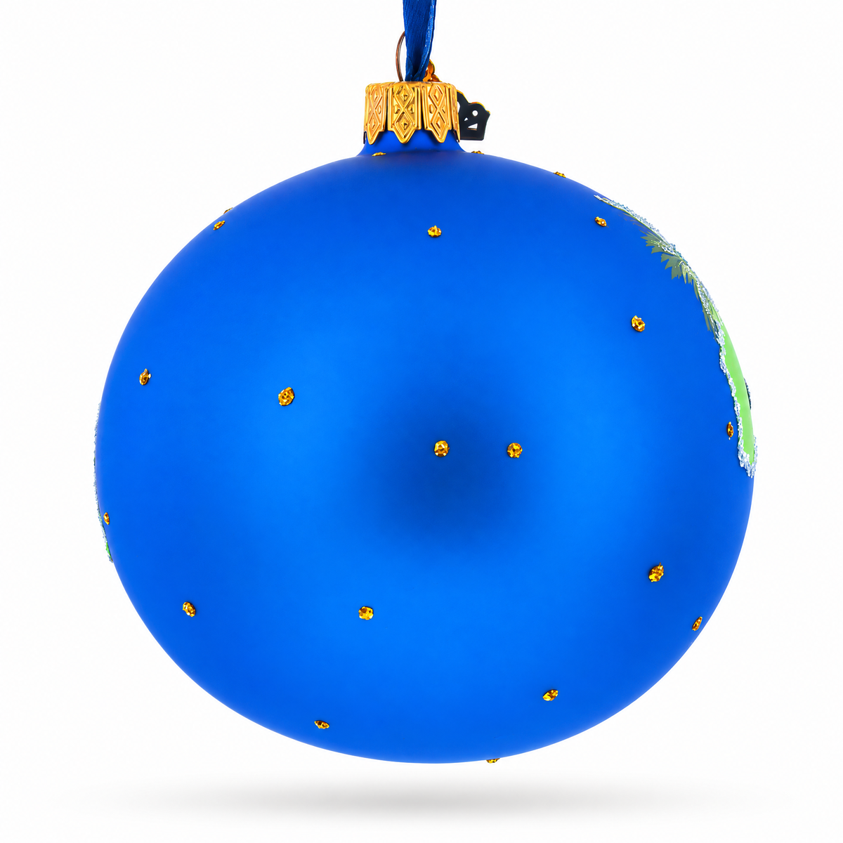 Travel to Jamaica Glass Ball Christmas Ornament 4 Inches