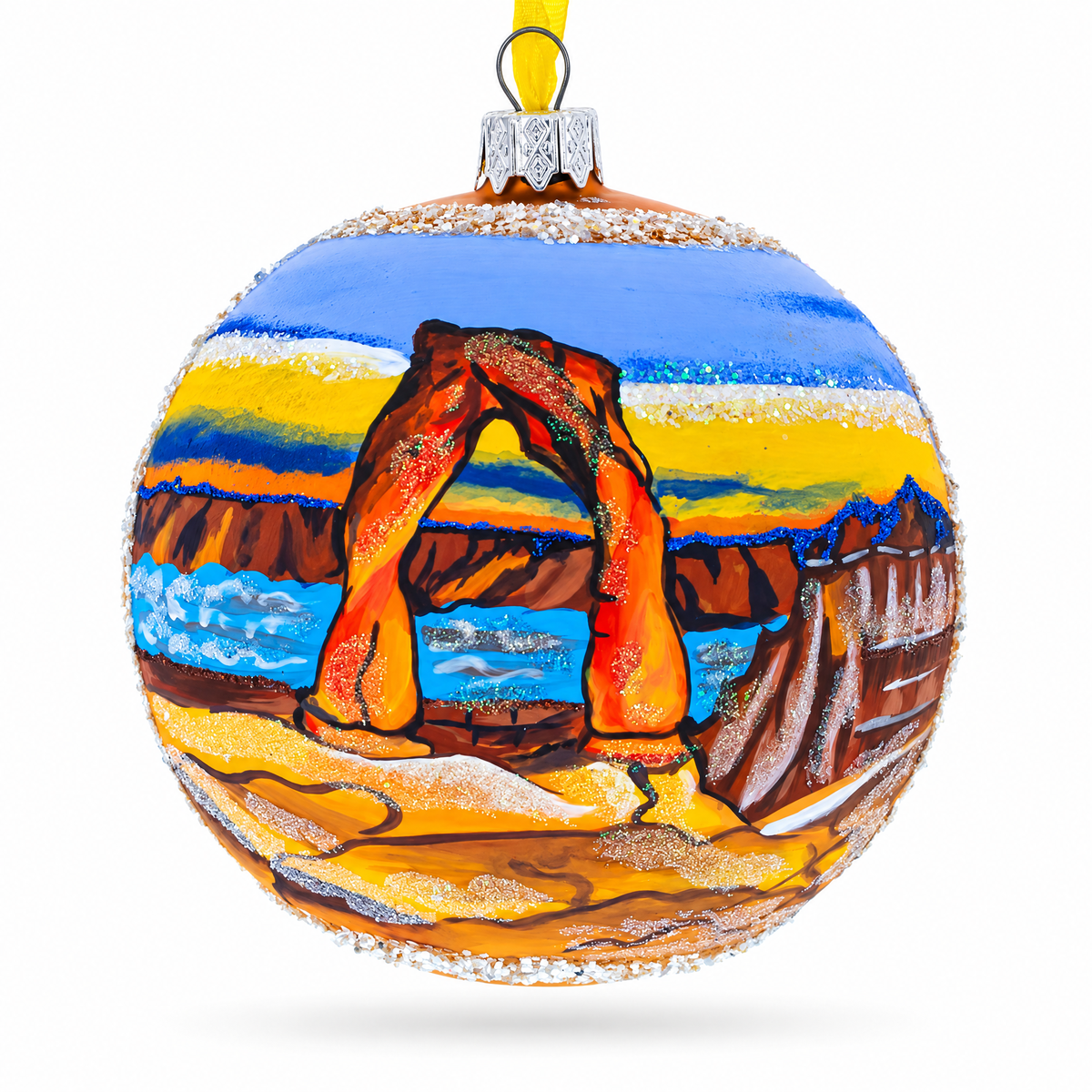 Arches National Park, Utah Glass Ball Christmas Ornament 4 Inches