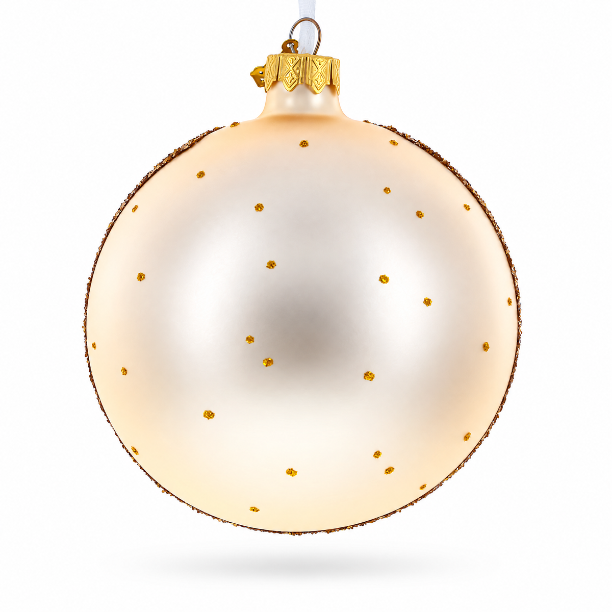 Bridge in the Mountain Park Painting Glass Ball Christmas Ornament 4 Inches