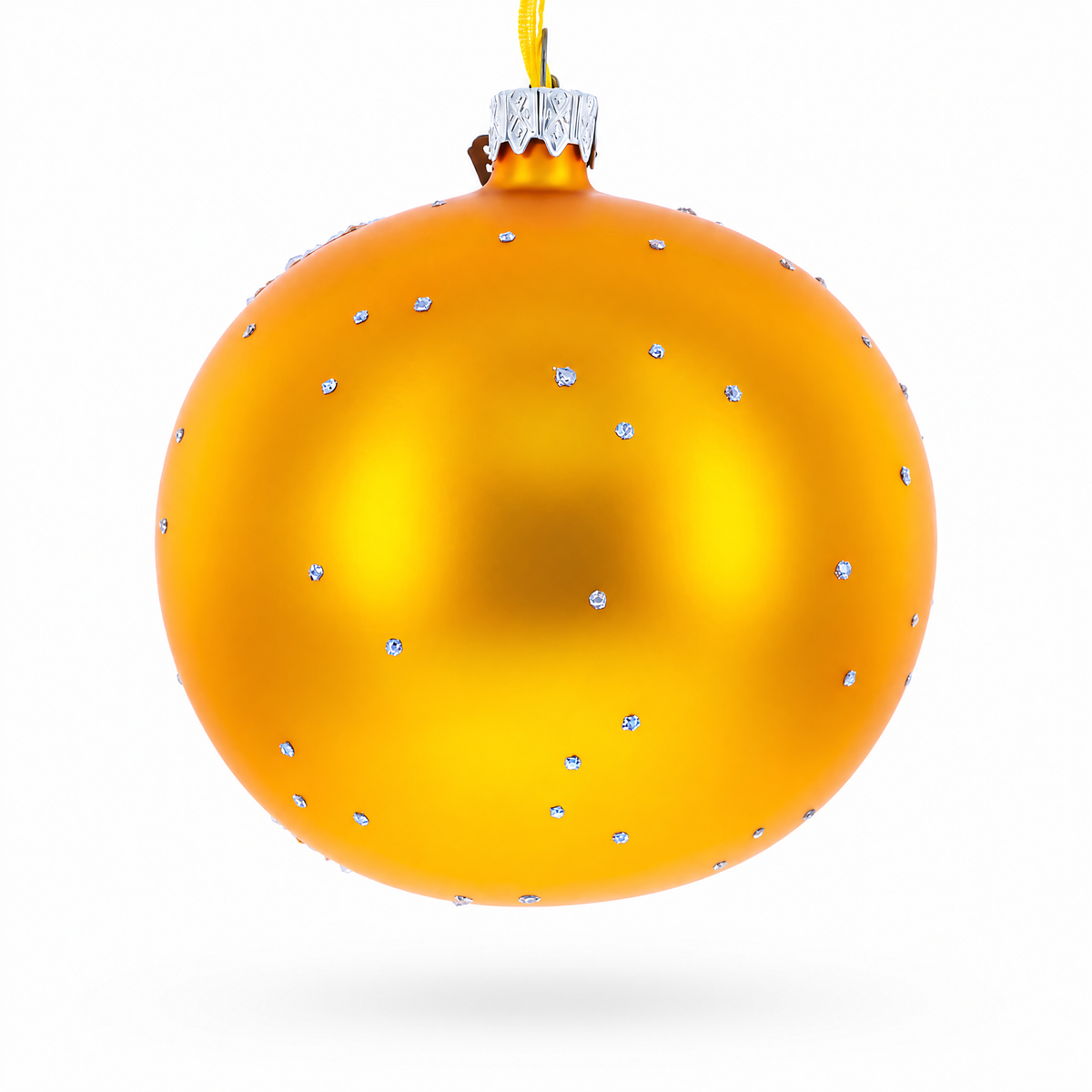 Night Walk Painting Glass Ball Christmas Ornament 4 Inches