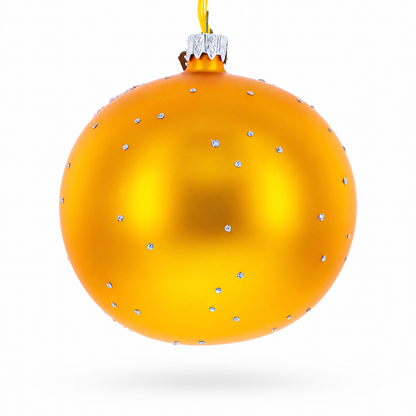 Night Walk Painting Glass Ball Christmas Ornament 4 Inches