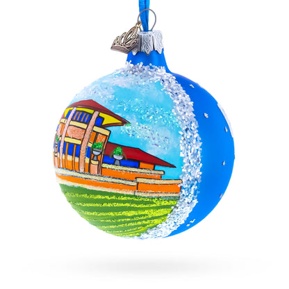 Frank Lloyd Wright's Martin House, Buffalo, New York Glass Ball Christmas Ornament 3.25 Inches