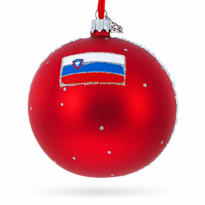 Lake Bled, Slovenia Glass Ball Christmas Ornament 4 Inches