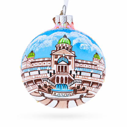 Pennsylvania State Capitol, Harrisburg, Pennsylvania Glass Ball Christmas Ornament 3.25 Inches