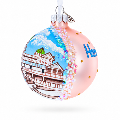 Pennsylvania State Capitol, Harrisburg, Pennsylvania Glass Ball Christmas Ornament 3.25 Inches