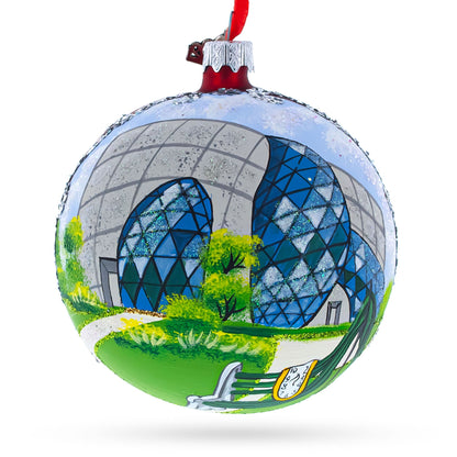 The Dali Museum, St. Petersburg, Florida Glass Ball Christmas Ornament 4 Inches