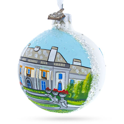 Nemours Estate, Wilmington, Delaware Glass Ball Christmas Ornament 3.25 Inches