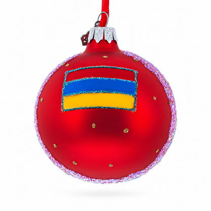 Cascade Monument Ornament Yerevan, Armenia Glass Ball Christmas Ornament 3.25 Inches