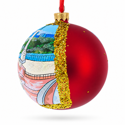 The Belgrade Fortress, Belgrade, Serbia Glass Ball Christmas Ornament 4 Inches
